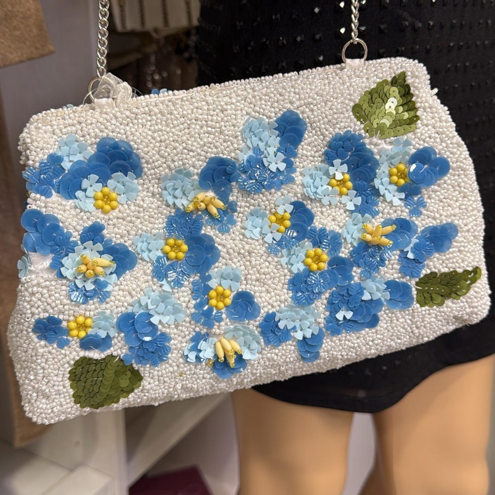 Floral Beaded Women's Bag